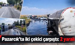 Kahramanmaraş’ta iki tır çarpıştı! 2 yaralı