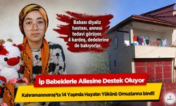 Kahramanmaraş’ta 14 Yaşında Hayatın Yükünü Omuzlarına bindi! İp Bebeklerle Ailesine Destek Oluyor