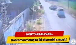 Kahramanmaraş’ta iki otomobil çarpıştı: 4 yaralı!