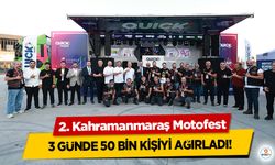 2. Kahramanmaraş Motofest, 3 Günde 50 Bin Kişiyi Ağırladı