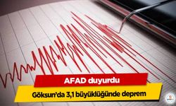 AFAD duyurdu: Göksun’da 3,1 büyüklüğünde deprem