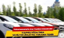 Kahramanmaraş’ta Araç Vaadiyle Dolandırıcılık! 6 şüpheli gözaltında, 145 milyon liralık mal varlığına tedbir