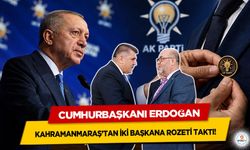 Cumhurbaşkanı Erdoğan Kahramanmaraş’taki Belediye Başkanlarına rozet taktı!