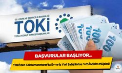 TOKİ’den Kahramanmaraş’ta Ev ve İş Yeri Sahiplerine %25 İndirim Müjdesi! Başvurular Başlıyor