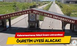 Kahramanmaraş Sütçü İmam Üniversitesi Öğretim Üyesi Alacak! Başvurular başladı