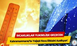 Kahramanmaraş’ta Yağışlı Hava Etkisini Azaltıyor! Sıcaklıklar Yükselişe Geçecek