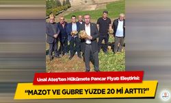 Ünal Ateş’ten Hükümete Pancar Fiyatı Eleştirisi: “Mazot ve Gübre Yüzde 20 Mi Arttı?”
