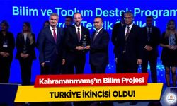 Kahramanmaraş’ın Bilim Projesi Türkiye İkincisi Oldu!