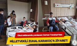 Okul saldırısında yaralanan Osman Tunahan’dan Milletvekili Zuhal Karakoç’a Anlamlı Ziyaret
