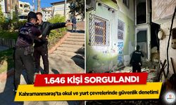 Kahramanmaraş’ta okul ve yurt çevrelerinde güvenlik denetimi: 1.646 Kişi Sorgulandı