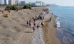 Mersin’de bisiklet tutkunları caretta carettalar için pedal çevirdi