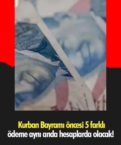 Kurban Bayramı öncesi 5 farklı ödeme aynı anda hesaplarda olacak!
