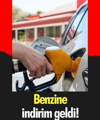 Benzine indirim geldi!