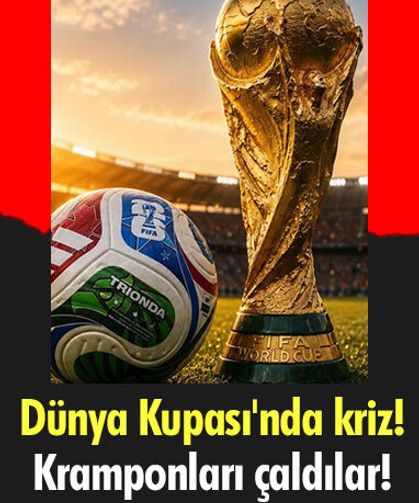 Dünya Kupası'nda kriz! Kramponları çaldılar!