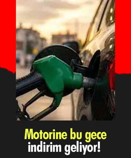 Motorine bu gece indirim geliyor!