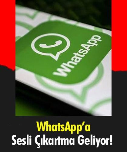 WhatsApp’a Sesli Çıkartma Geliyor!