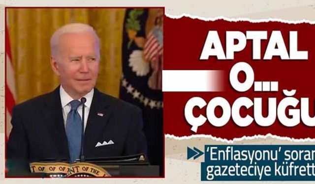 Biden'dan muhabire okkalı küfür! 