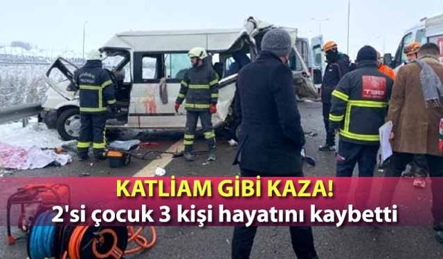 Katliam gibi kaza! 2'si çocuk 3 kişi hayatını kaybetti