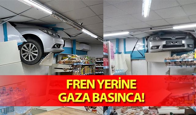 Fren yerine gaza basınca!