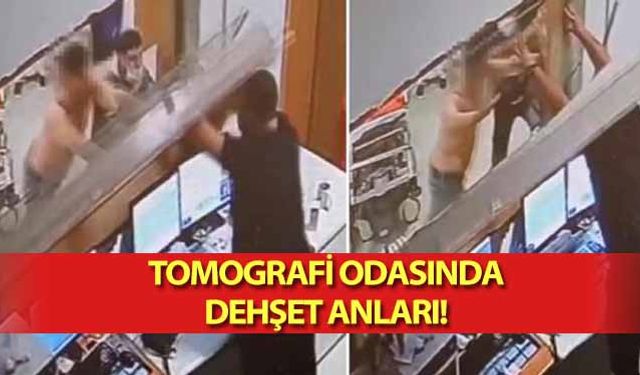 Tomografi odasında dehşet anları!