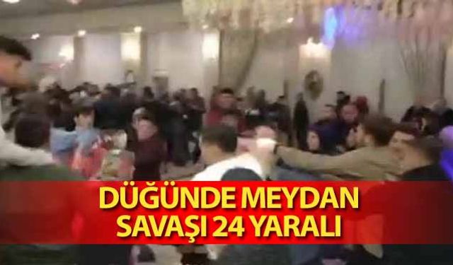 Düğünde meydan savaşı! 24 yaralı