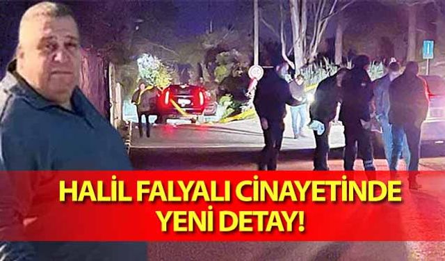 Halil Falyalı cinayetinde yeni detay!