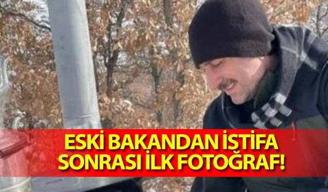 Eski bakandan istifa sonrası ilk fotoğraf!