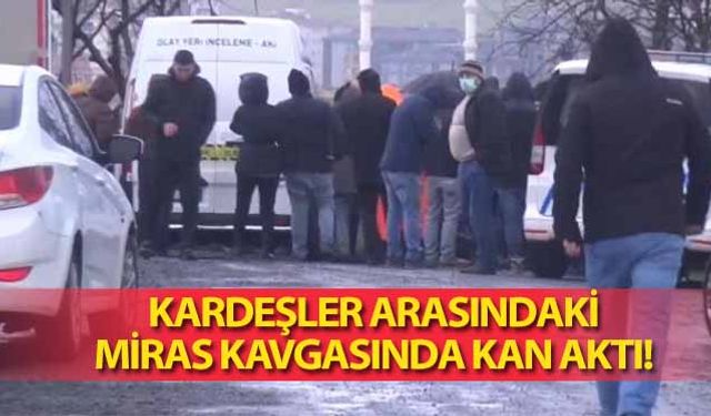 Kardeşler arasındaki miras kavgasında kan aktı!