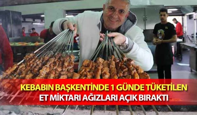 Kebabın başkentinde 1 günde tüketilen et miktarı ağızları açık bıraktı