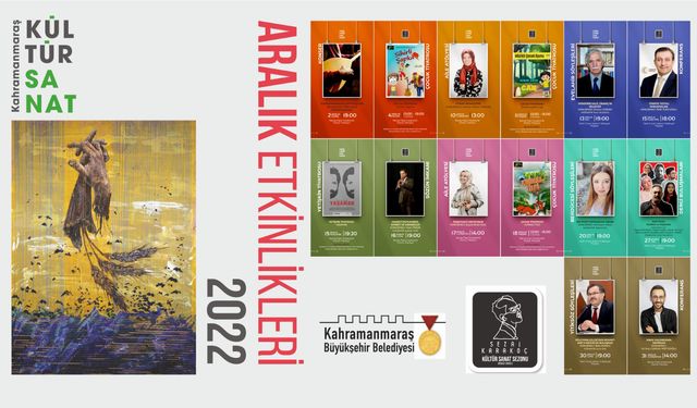 Kahramanmaraş’ta Aralık Kültür Sanat Etkinlikleri Açıklandı