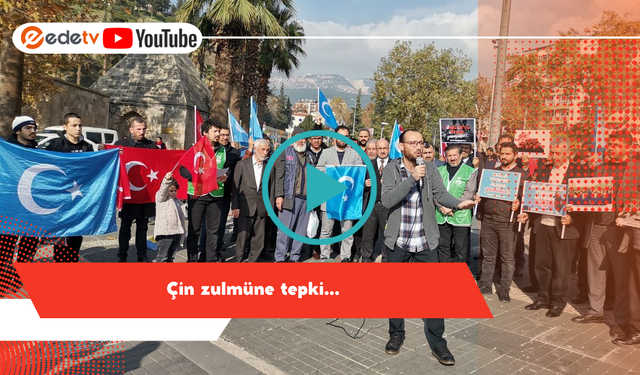 Çin zulmüne tepki!