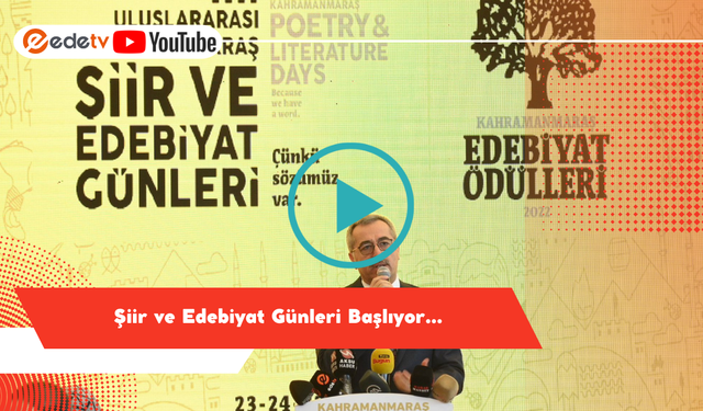 Şiir ve Edebiyat Günleri Başlıyor