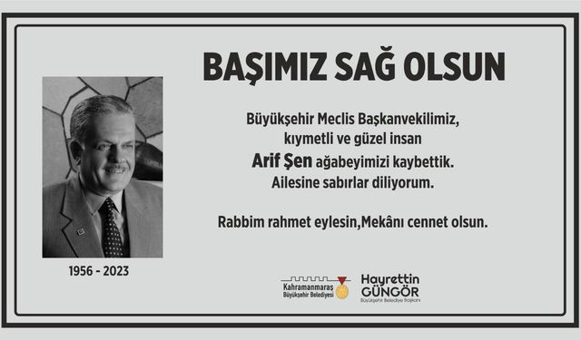 Başkan Güngör’den taziye mesajı!