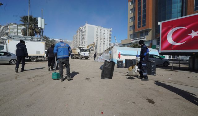 Büyükşehir’den Kahramanmaraş Geneli Temizlik Çalışması Yapıyor