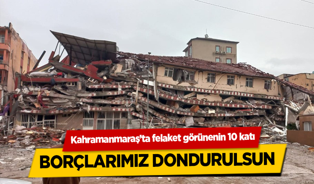 KMTSO Başkanı Mustafa Buluntu, Felaket görünenin 10 katı, borçlarımız dondurulsun