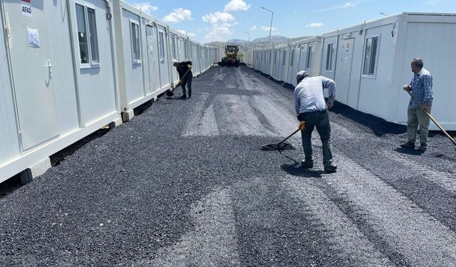 Nurhak Konteyner Kent’te Alt ve Üstyapı Sürüyor