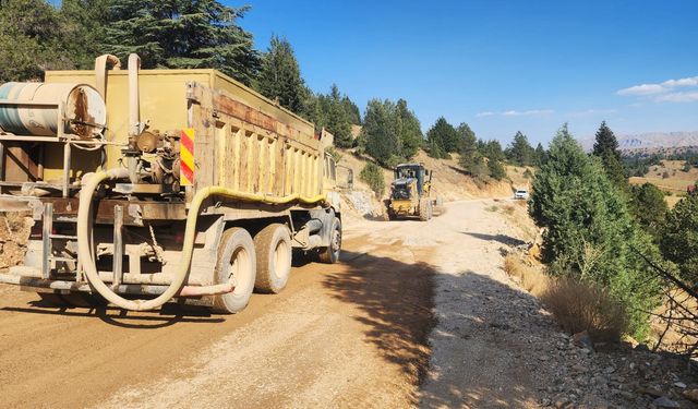 Göksun’da Sırmalı Grup Yolu’nun Ulaşımı artıyor!