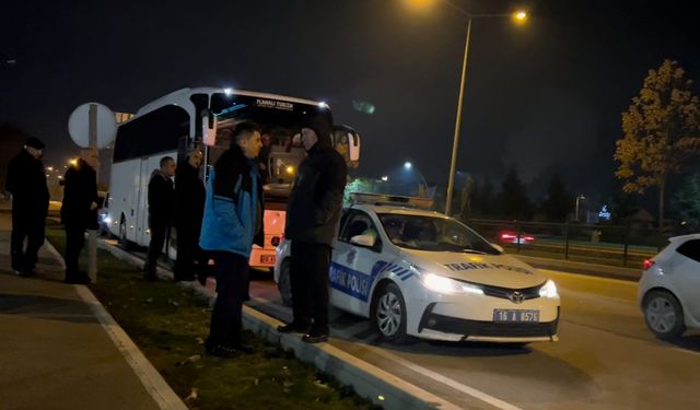 Çalıntı otobüs ile Anıtkabir gezisi İnegöl’de son buldu