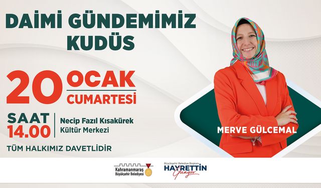 Yazar Merve Gülcemal, Kudüs’ü anlatacak