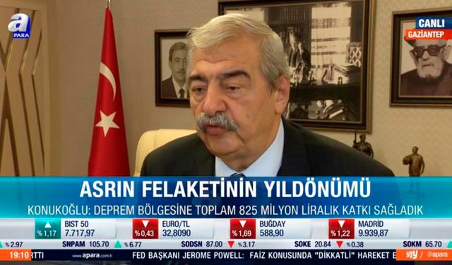 Abdulkadir Konukoğlu: “Deprem felaketinin yaralarını sarmak için 825 milyon TL katkı sağladık”