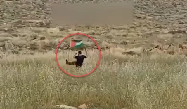 Filistin bayrağını tekmelerken havaya uçtu! Bubi tuzağı böyle avladı