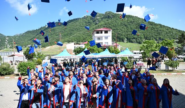 Andırın Meslek Yüksekokulunda Mezuniyet Heyecanı Yaşandı