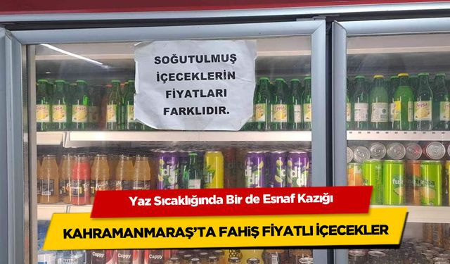 Yaz Sıcaklığında Bir de Esnaf Kazığı: Kahramanmaraş'ta Fahiş Fiyatlı İçecekler!