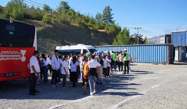 Kahramanmaraş’ta minikler Katı Atık Bertaraf Tesisini inceledi!