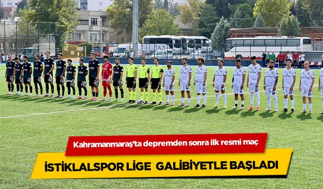 Kahramanmaraş İstiklalspor lige galibiyetle başladı