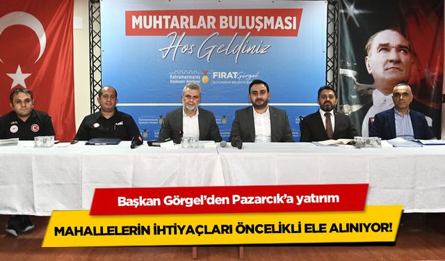 Başkan Görgel’den Pazarcık’a yatırım: Mahallelerin ihtiyaçları öncelikli ele alınıyor!