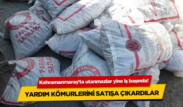 Kahramanmaraş'ta yoksullara ücretsiz verilen kömürler internetten satışa çıktı