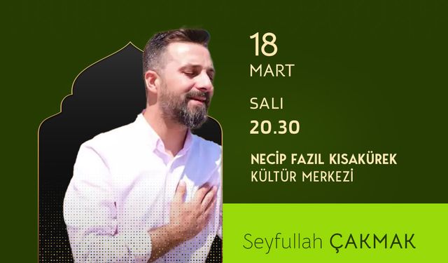 Seyfullah Çakmak, İlahi Dinletisiyle Gönüllere Dokunacak