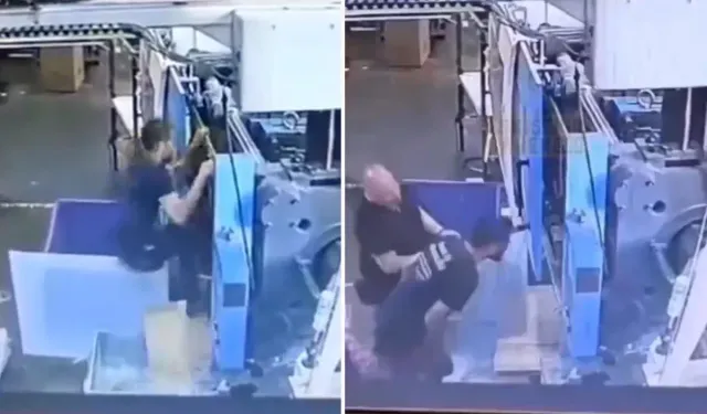 Makine adamı yuttu!