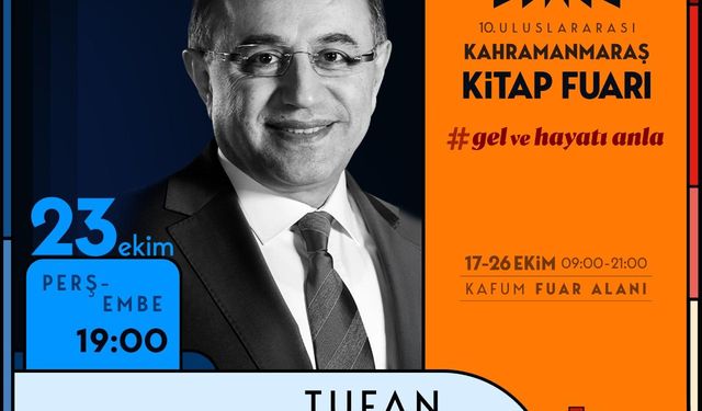 Kahramanmaraş Kitap Fuarı’na 3 Önemli İsim geliyor!